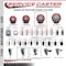 Service Caster 4'' Red Poly Swivel 1-5/8'' Expanding Stem Caster with Brake SCC-EX20S414-PPUB-RED-TLB-158 - alternate 4